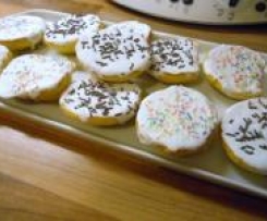 Variation von Amerikaner mit Dinkel und Buttermilch