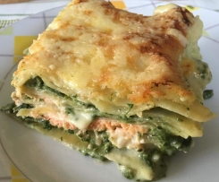 Lachs-Spinat-Lasagne