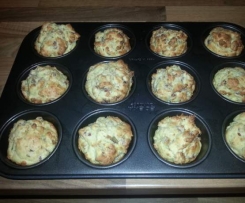 Muffins, herzhaft mit Speck und Käse