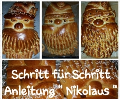 Nikolaus / Weihnachtsmann ... Schritt für Schritt Anleitung