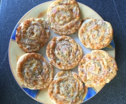 Schnelle Käse-Schinken-Schnecken