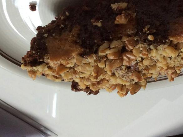 Karamell-Nuss-Brownies (2 Pers.)