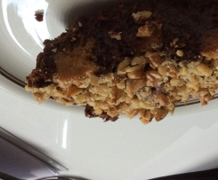 Karamell-Nuss-Brownies (2 Pers.)