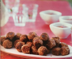 Spanische Tapas Hackbällchen mit Datteln