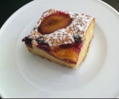 Odenwälder Unterleibskuchen / Zwetschgenkuchen mit Heidelbeeren