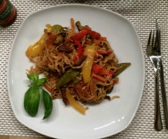 Jochens Chinesische Nudelpfanne