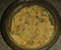 Eierbrotaufstrich mit Schinkenwürfel