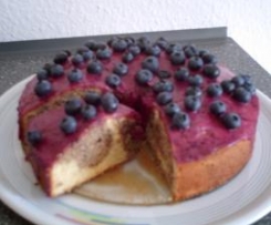 Marmorierte Heidelbeer-Torte