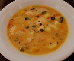 Pikanter Fischtopf - kleinere Menge