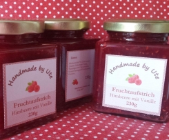 Fruchtaufstrich Himbeere mit Vanille