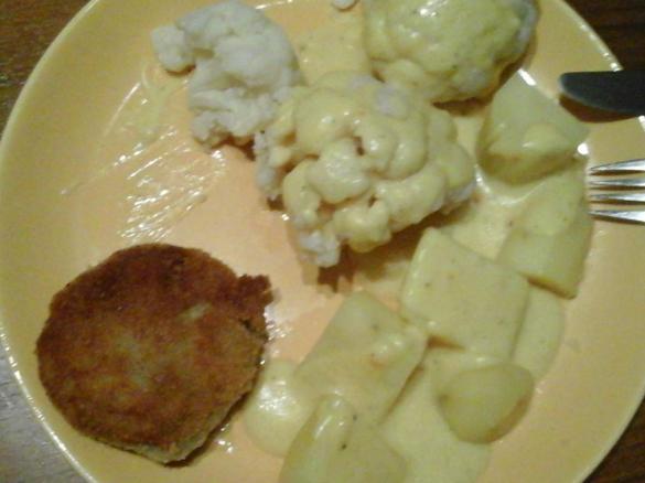 "Fisch Frikadelle , Fischburger, Fisch" aus Tofu vegan