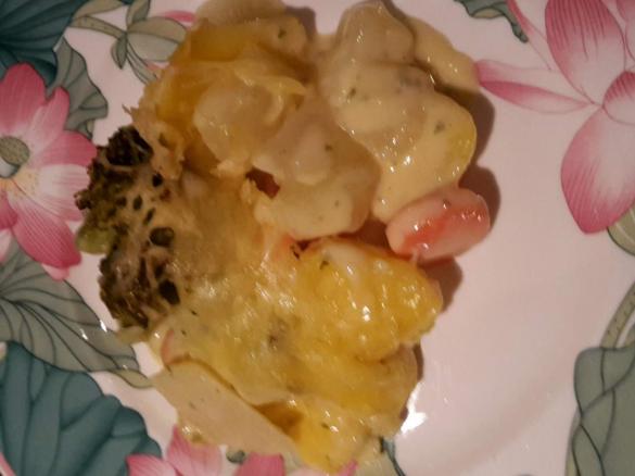  Kartoffel-Gemüse-Auflauf mit heller Soße