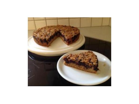 Heidelbeer -Streuselkuchen