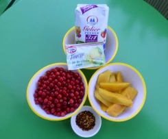 Johannisbeer-Mango-Marmelade mit Chili