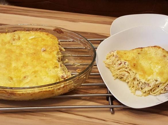 Spaghetti Carbonara Auflauf