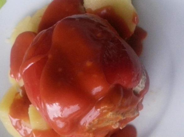 Gefüllte Paprikaschoten mit Feta