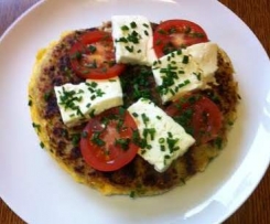 Riesenpuffer mit Fetakäse