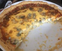 Quiche mit Gorgonzola und Birne