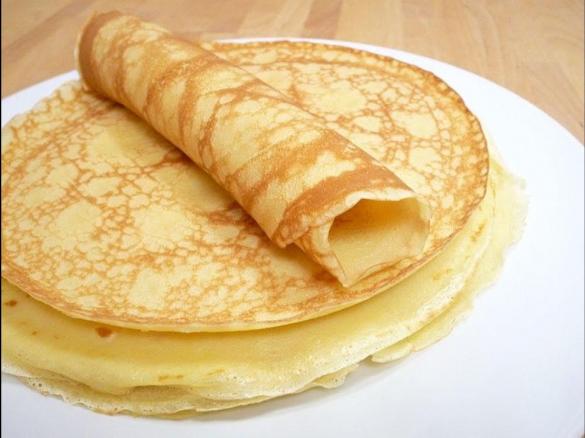 Pfannkuchenteig mit Brühe