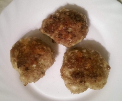 Käse-Hack-Frikadellen Bouletten Bratklopse Burger