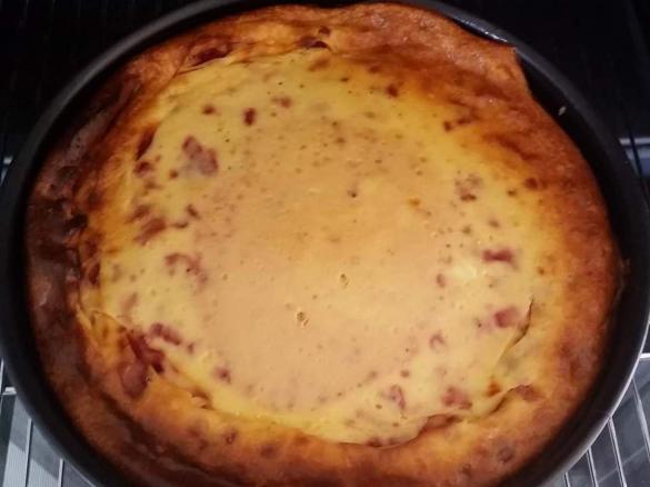 Käsekuchen mit Erdbeeren american Style ohne Teigrand