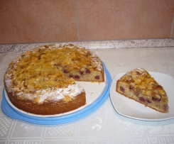 Sauerkirschkuchen mit Mandel/Nuss