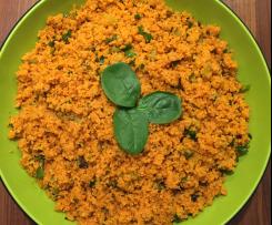 Bulgursalat mit Gewürzgurken / Turşulu Kısır