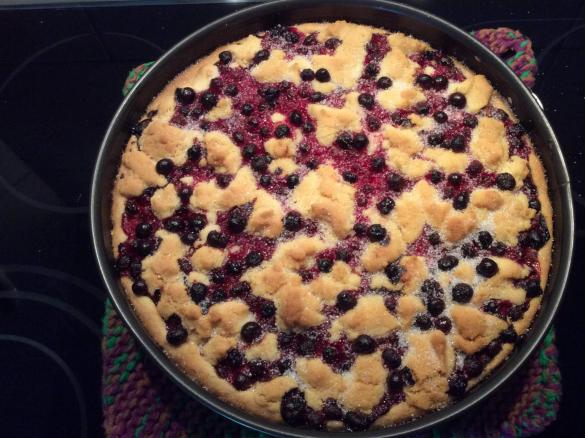 Johannisbeer-Streuselkuchen mit Quarkfüllung