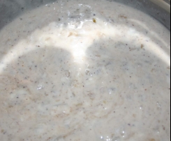 Variation von Apfel-Mascarpone-Creme statt Apfel Birne