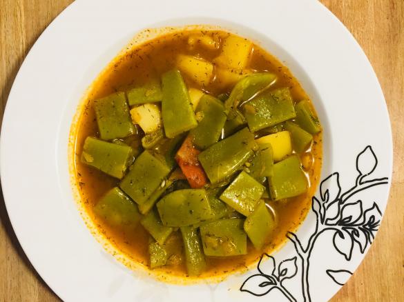 Grüne Bohnen mit Kartoffeln