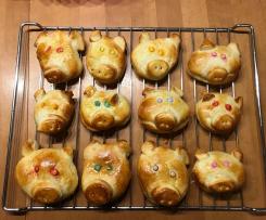 Süße Glücksschweinchen schnell und einfach