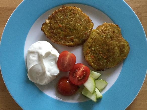 Kürbis-Zucchini-Puffer