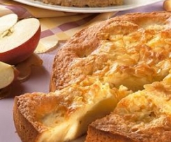 Gedeckter Apfelkuchen mit Mürbteig