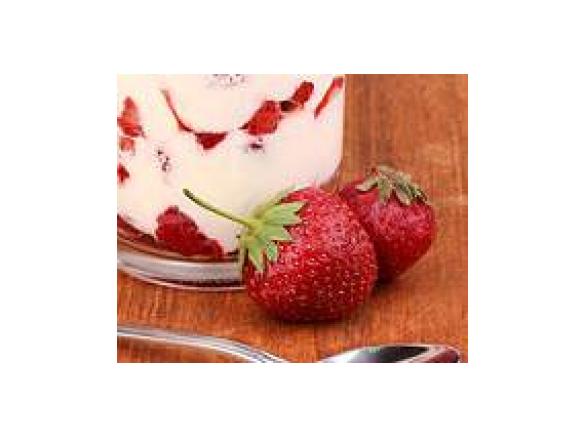 Quarkdessert geschichtet