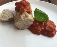 Geschwollene / Wollwurst / Nackede mit Curry - Soße (Low Carb)