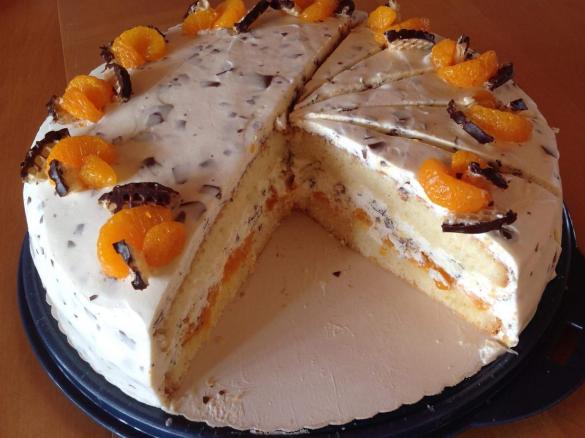 Schokokusstorte mit Mandarinen