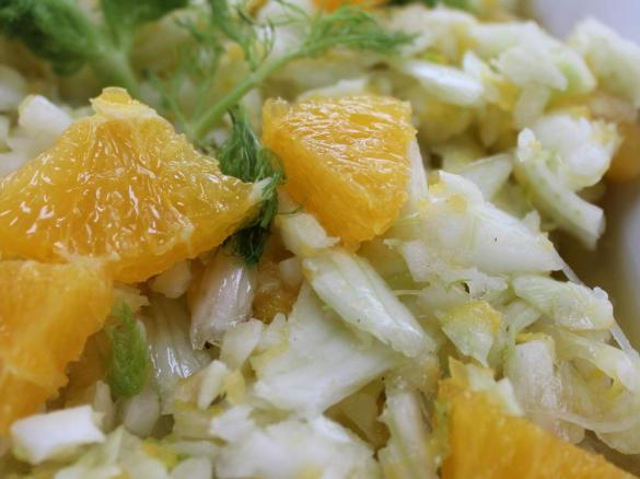 Fenchelsalat mit Orangen - vegan -