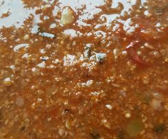 Rinderhackfleisch Bolognese mit Gemüse für Lasagne