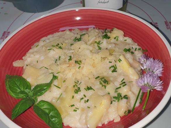 Rhabarber-Spargel-Risotto