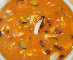 würzige mexikanische Hühnersuppe