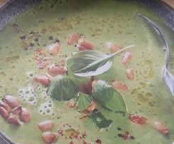 Erbsensuppe mit Kokosmilch