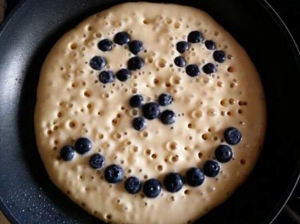 Pfannkuchen mit Obst