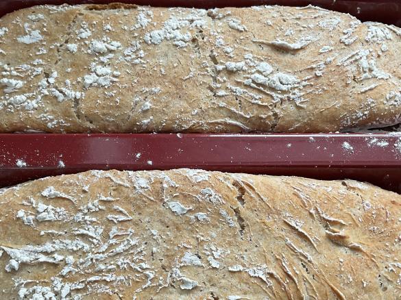 Ciabatta für die Backform