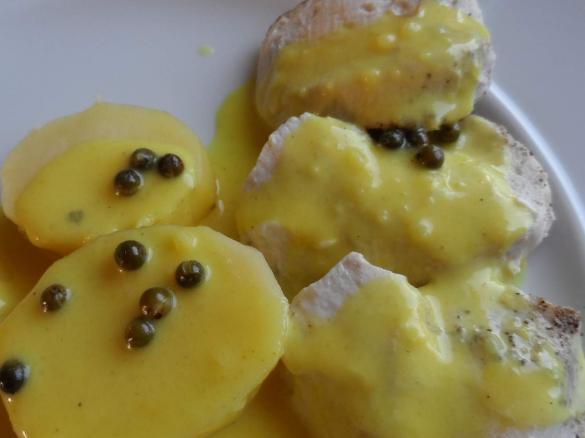 All-in-one: Hühnchenbrust mit Kartoffeln und Orangen-Pfeffer-Soße