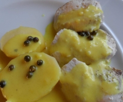 All-in-one: Hühnchenbrust mit Kartoffeln und Orangen-Pfeffer-Soße