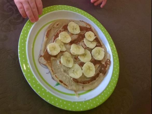 Bananen Pancakes, Vegane Pfannkuchen, Zuckerfreie Frühstückspancakes