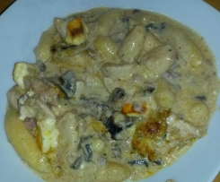 Winterlicher Schupfnudel-Auflauf