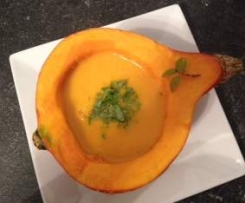 Kürbis-Kokossuppe pikant