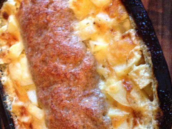 Hackbraten mit Sahnekartoffel 