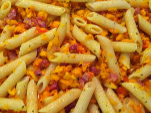 Kürbis-Penne-Auflauf